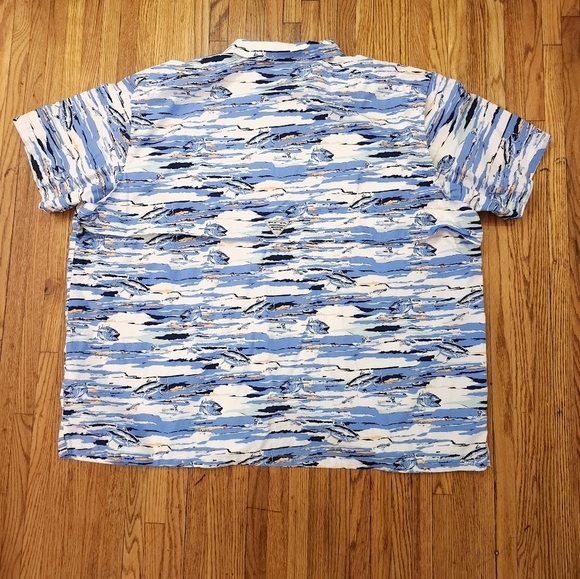 Columbia PFG Mens Button Down Shirt Size 5XL Blue Fishing - Picture 6 of 8